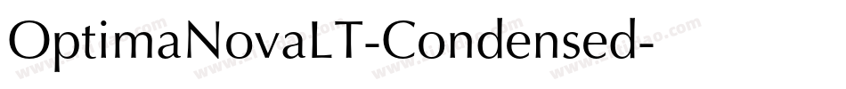 OptimaNovaLT-Condensed字体转换