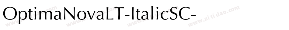 OptimaNovaLT-ItalicSC字体转换
