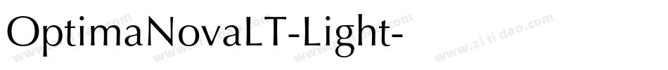 OptimaNovaLT-Light字体转换