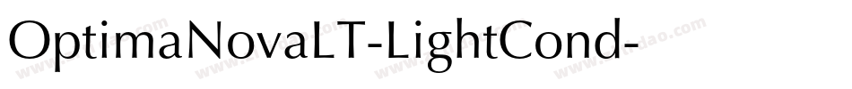 OptimaNovaLT-LightCond字体转换