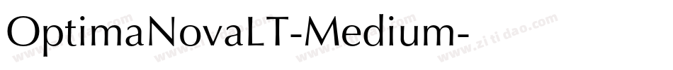 OptimaNovaLT-Medium字体转换