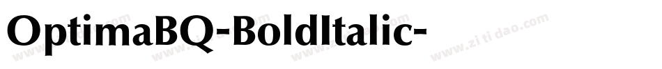 OptimaBQ-BoldItalic字体转换
