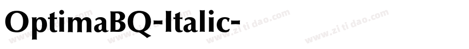 OptimaBQ-Italic字体转换