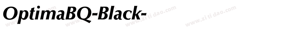 OptimaBQ-Black字体转换