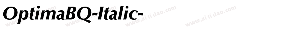 OptimaBQ-Italic字体转换