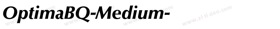OptimaBQ-Medium字体转换