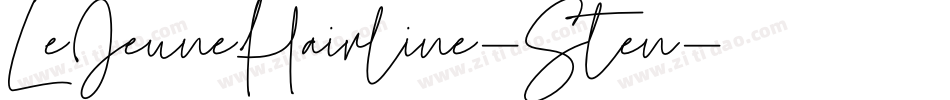 LeJeuneHairline-Sten字体转换