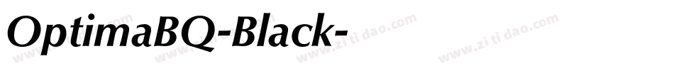 OptimaBQ-Black字体转换