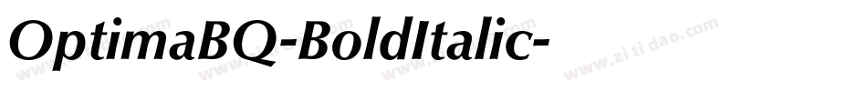 OptimaBQ-BoldItalic字体转换