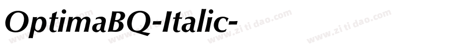 OptimaBQ-Italic字体转换