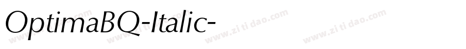 OptimaBQ-Italic字体转换