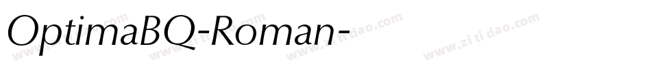 OptimaBQ-Roman字体转换