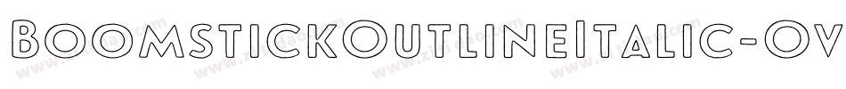 BoomstickOutlineItalic-OvLe字体转换
