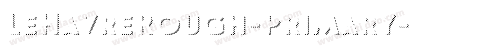 LeHavreRough-Primary字体转换