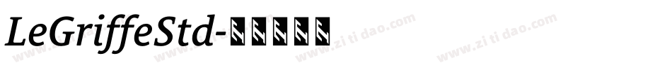 LeGriffeStd字体转换