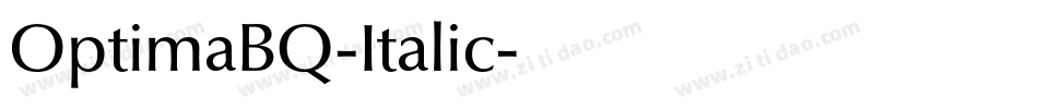 OptimaBQ-Italic字体转换