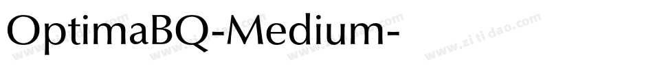 OptimaBQ-Medium字体转换