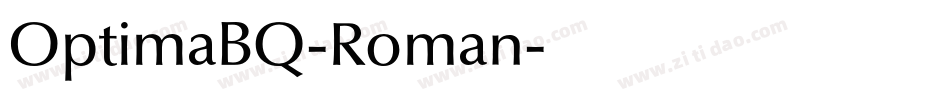 OptimaBQ-Roman字体转换