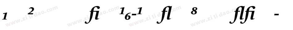 LeCochinBQ-BoldItalic字体转换