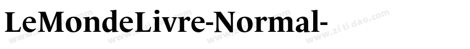 LeMondeLivre-Normal字体转换