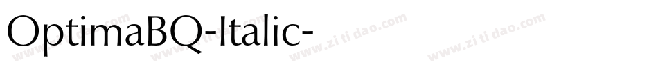 OptimaBQ-Italic字体转换