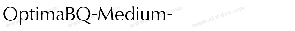 OptimaBQ-Medium字体转换