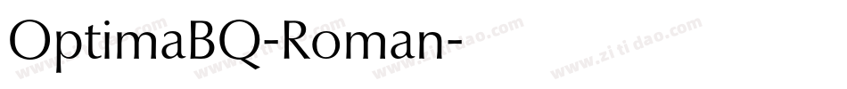 OptimaBQ-Roman字体转换