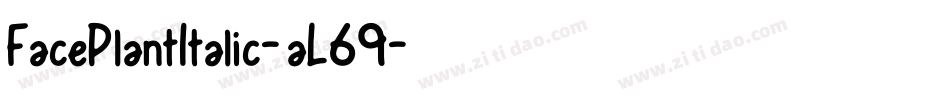 FacePlantItalic-aL69字体转换