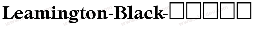 Leamington-Black字体转换