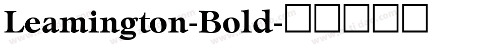 Leamington-Bold字体转换