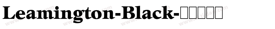 Leamington-Black字体转换