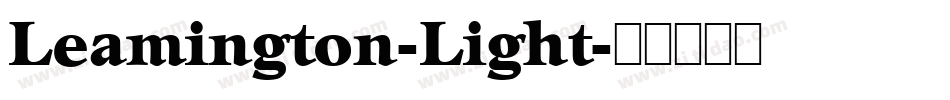 Leamington-Light字体转换