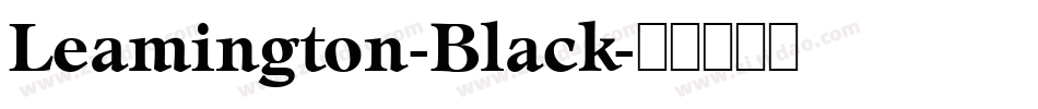 Leamington-Black字体转换