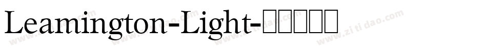 Leamington-Light字体转换