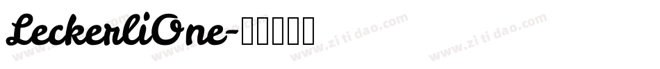 LeckerliOne字体转换