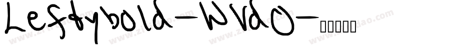 Leftybold-WVdO字体转换