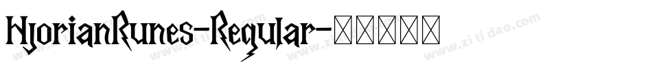 HjorianRunes-Regular字体转换