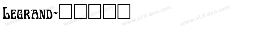 Legrand字体转换