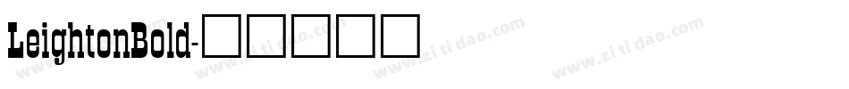 LeightonBold字体转换