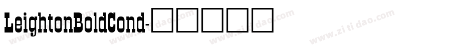 LeightonBoldCond字体转换
