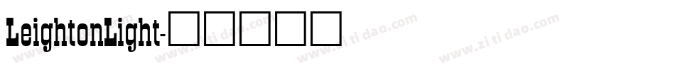LeightonLight字体转换