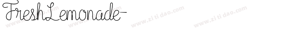 FreshLemonade字体转换