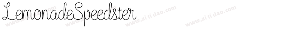 LemonadeSpeedster字体转换