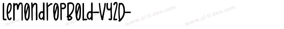 LemondropBold-vy2D字体转换