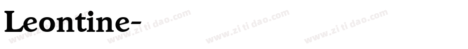 Leontine字体转换
