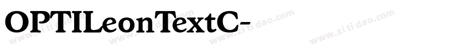 OPTILeonTextC字体转换