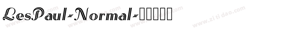LesPaul-Normal字体转换