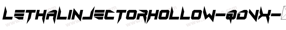 LethalInjectorHollow-qdVx字体转换
