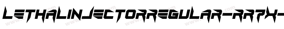 LethalInjectorRegular-rR7x字体转换