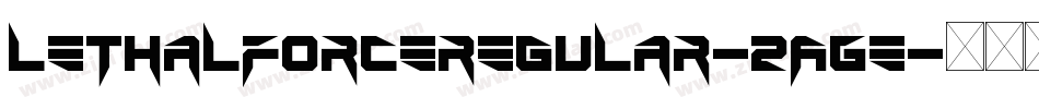 LethalForceRegular-2AGe字体转换
